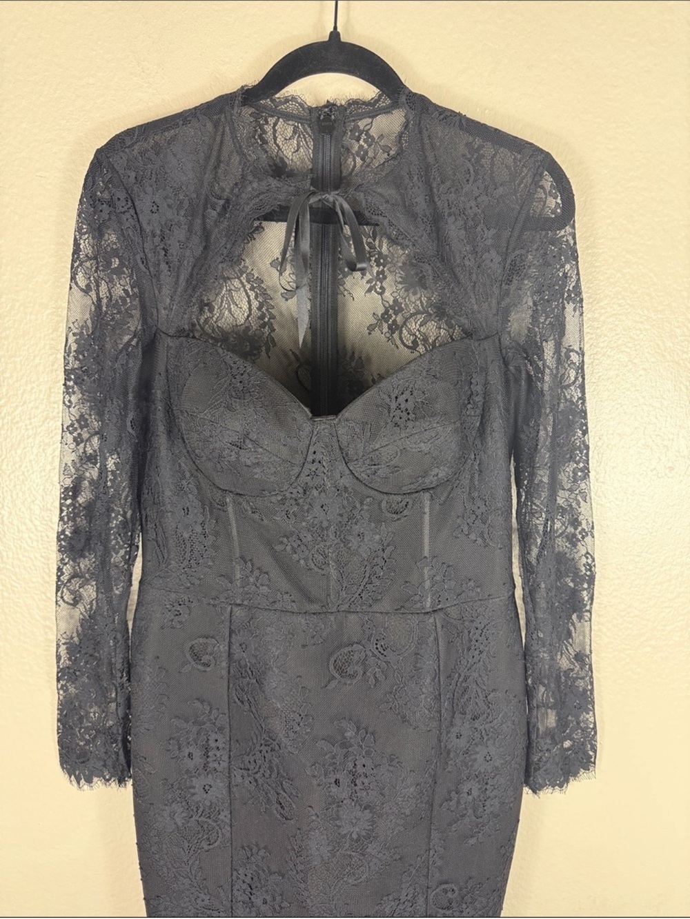 NADINE MERABI MYLENE BLACK DRESS - Picture 8 of 12